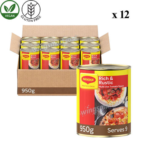 Maggi Rich & Rustic Multi Use Tomato Sauce 950g (6 & 12 Cans)