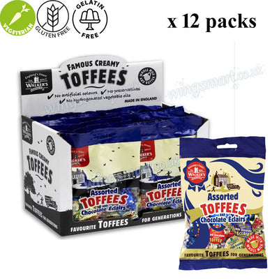 Walker’s Nonsuch British Toffee & Eclair Variety Bags 135g–150g – Mixed Flavour Sweet Collection
