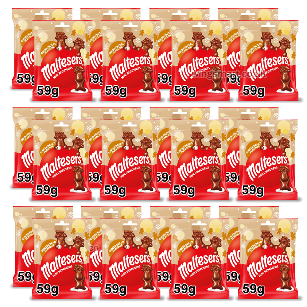 Maltesers Mini Reindeer Gingerbread Chocolate Christmas Treats Bag 59g