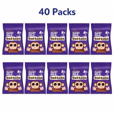 Cadbury Dairy Milk Buttons 14.4g – 20, 40 & 60 Packs