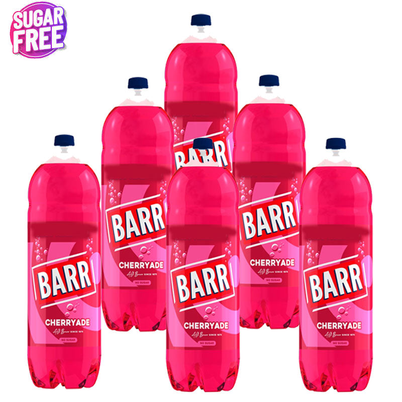 Barr Cherryade Soft Drink PMP 2L x 6 Bottles Sparkling Cherry Flavour Drink