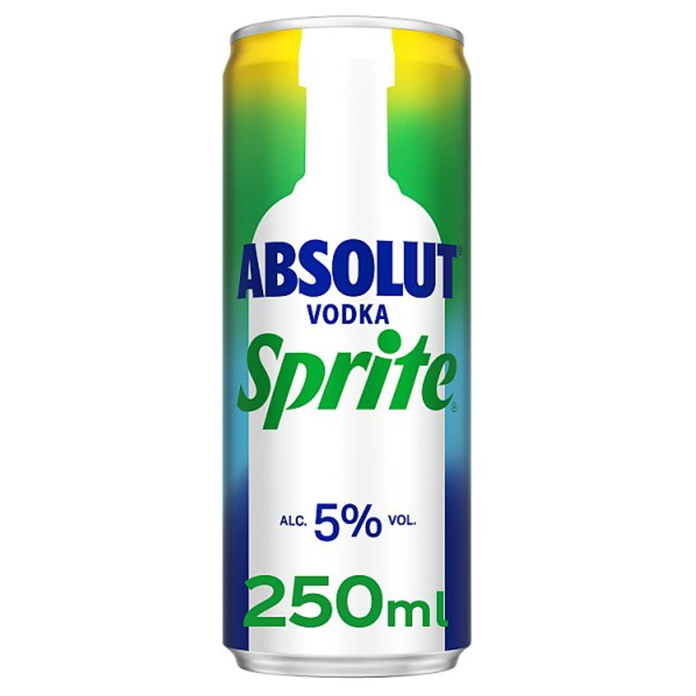 Absolut Vodka & Sprite 250ml (Case of 12)