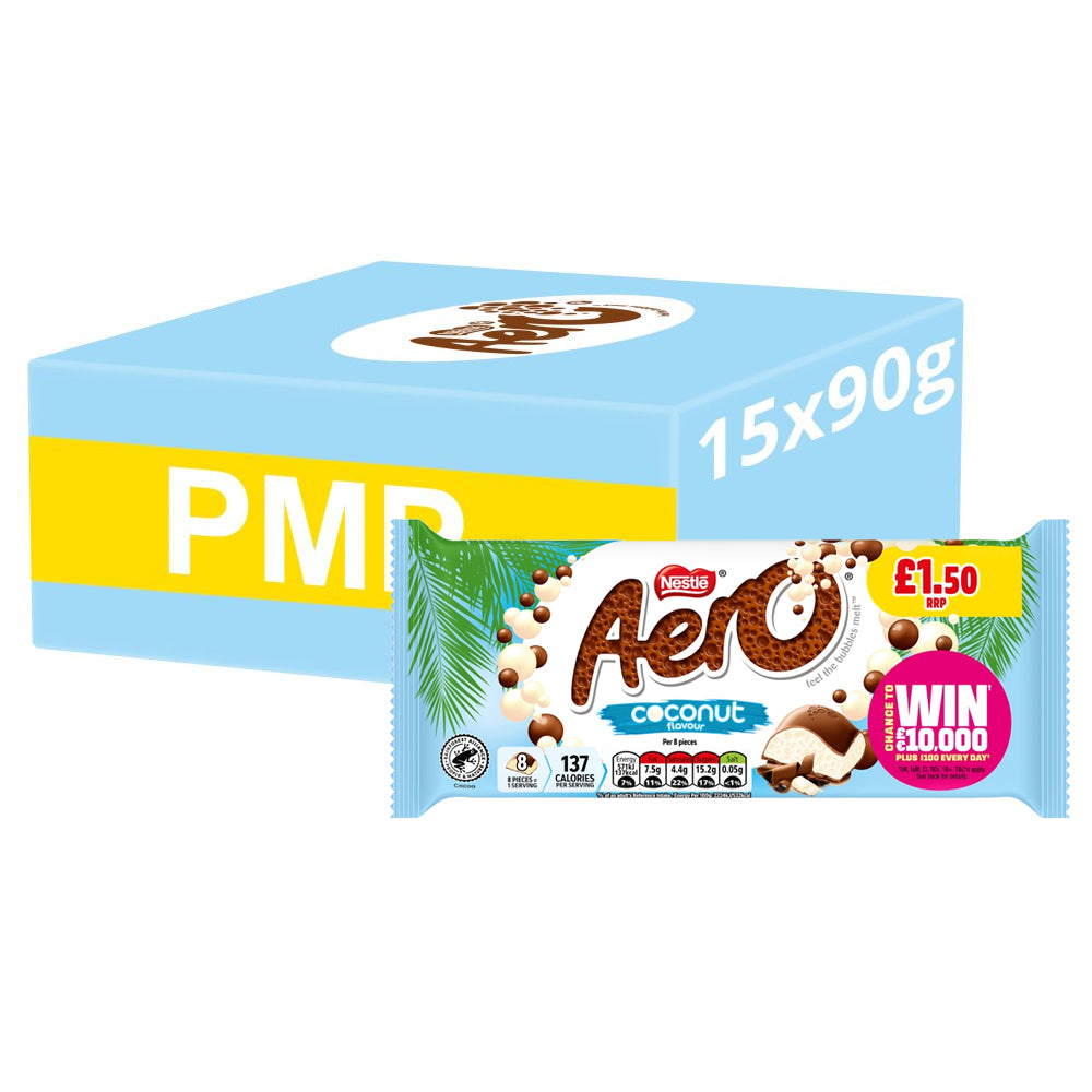 Aero Coconut Chocolate Sharing Bar 15 x 90g PMP