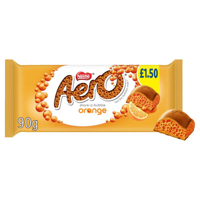 Aero Orange Chocolate Sharing Bar PMP 15 x 90g Full Box