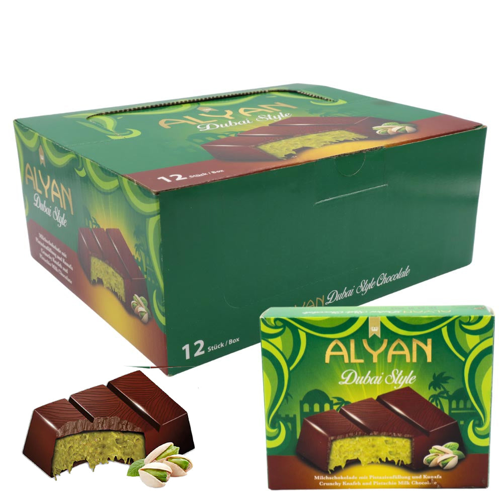 Alyan Dubai Style Chocolate Bar 100g