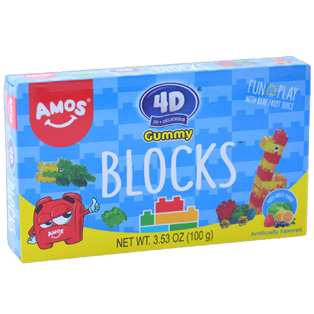 Amos 4D Gummy Blocks 100g