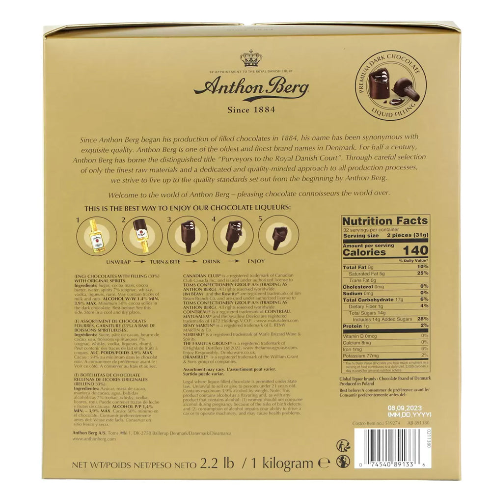 Anthon Berg Chocolate Liqueurs 1kg
