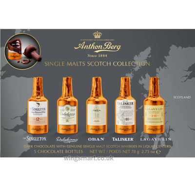 Anthon Berg Single Malt Whisky Chocolate Liqueurs 5 Piece | 78g