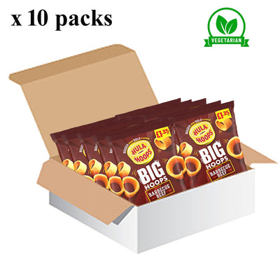 Hula Hoops Big Hoops 70g Crisps – BBQ Beef, Salted & Salt & Vinegar Assorted Flavours