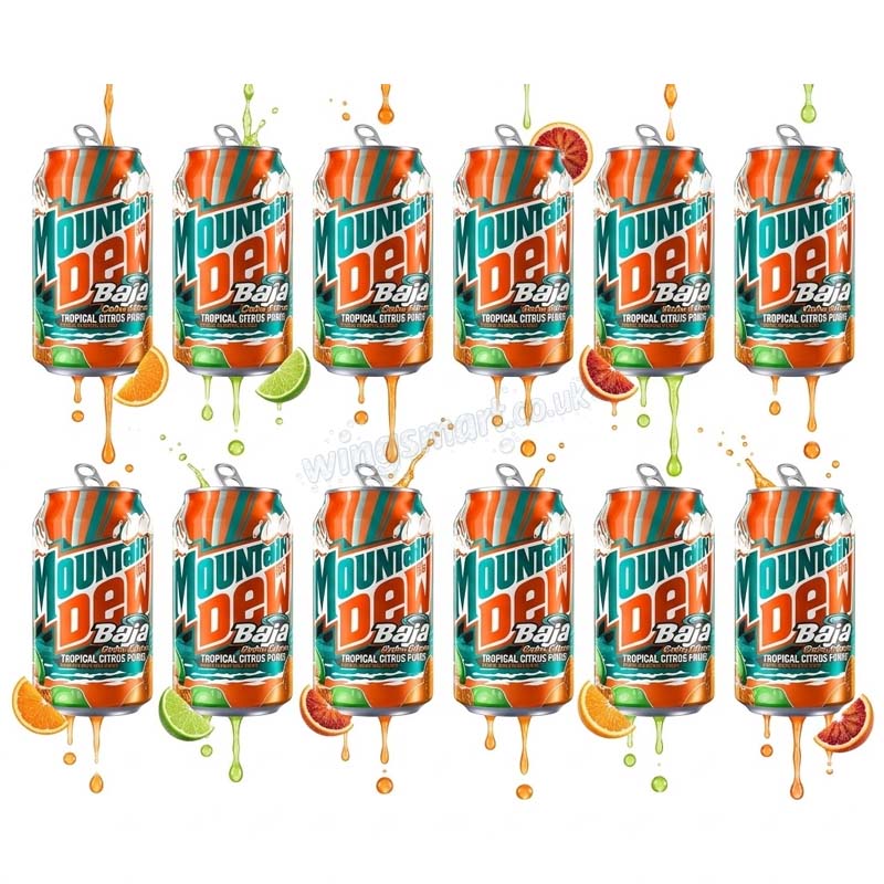 Mountain Dew Baja Cabo Tropical Citrus Punch (12 x 355ml) Cans
