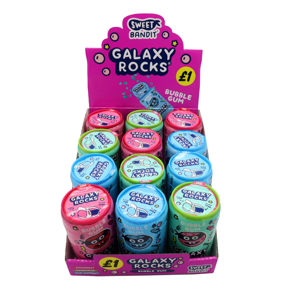 Sweet Bandit Galaxy Rocks Gum 60g – Pack of 12