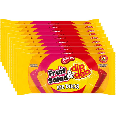 Barratt Ice Duos – Fruit Salad & Dip Dabs 640ml (6 - 14 Packs)