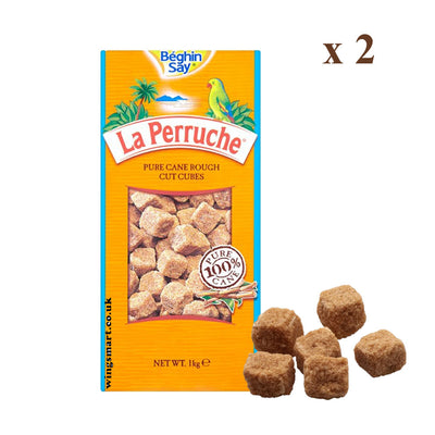 Béghin Say La Perruche Pure Cane Rough Cut Cubes 1kg