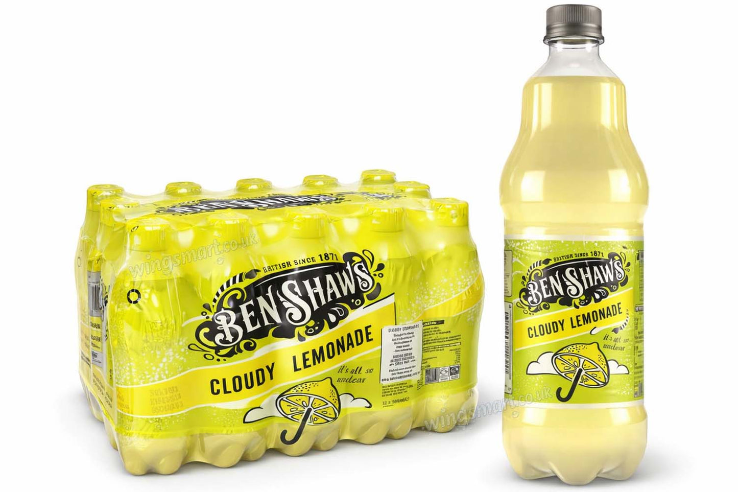Ben Shaws Cloudy Lemonade 500ml Drink (Box of 12 Bottles)