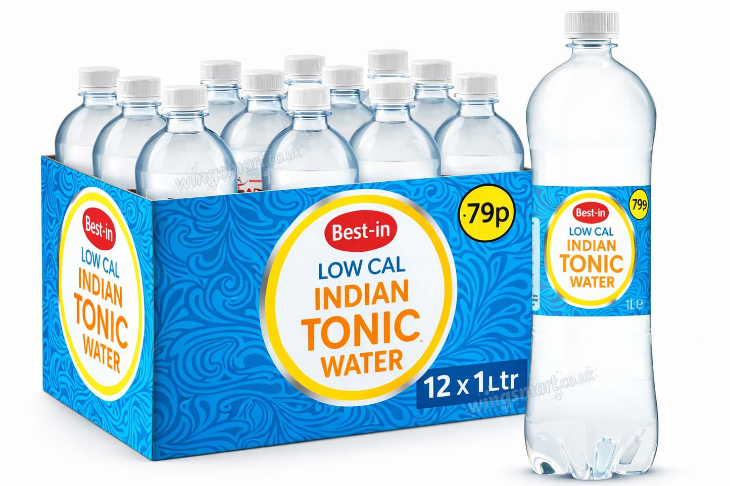 Bestin Low Calorie Tonic Water PM 79p 1L – 12 Bottles