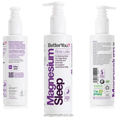 BetterYou Magnesium Sleep Lotion, 3 x 180ml
