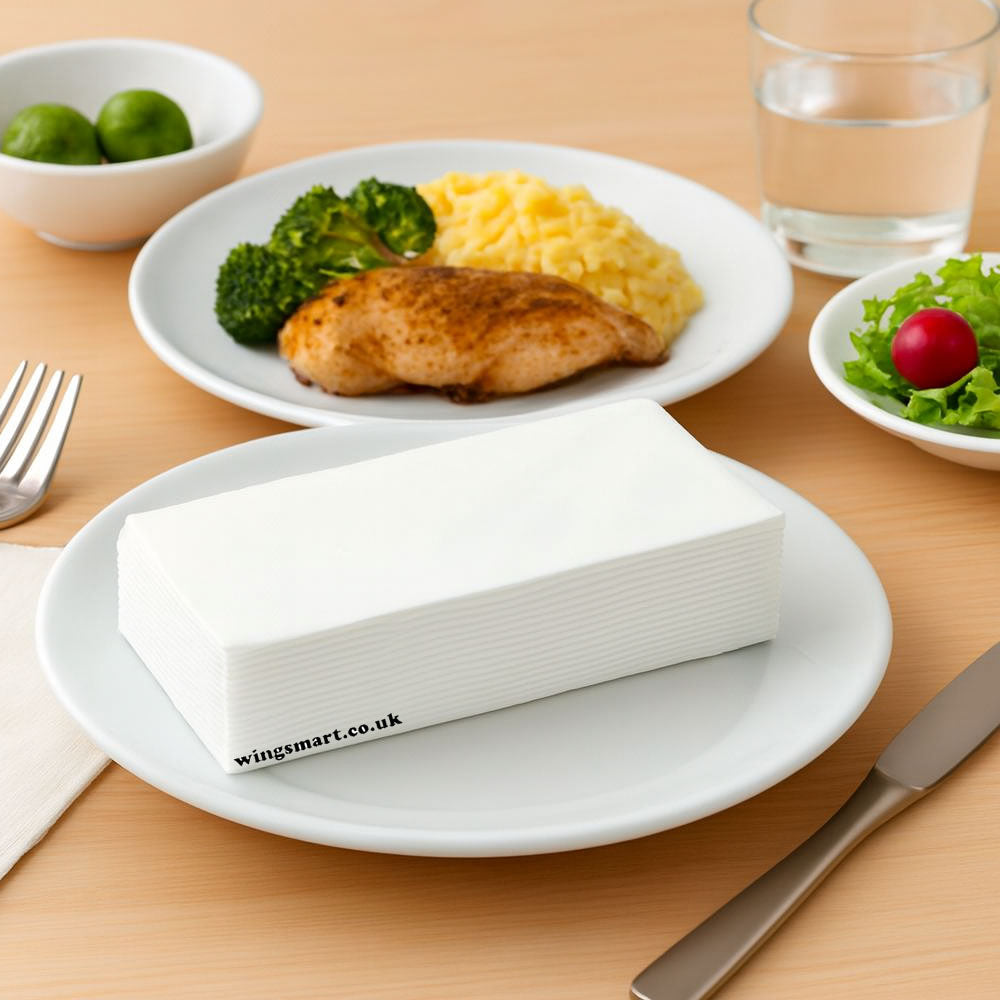 BioPak Natural Paper Serviettes Eco-Friendly Disposable Paper 500 Towels