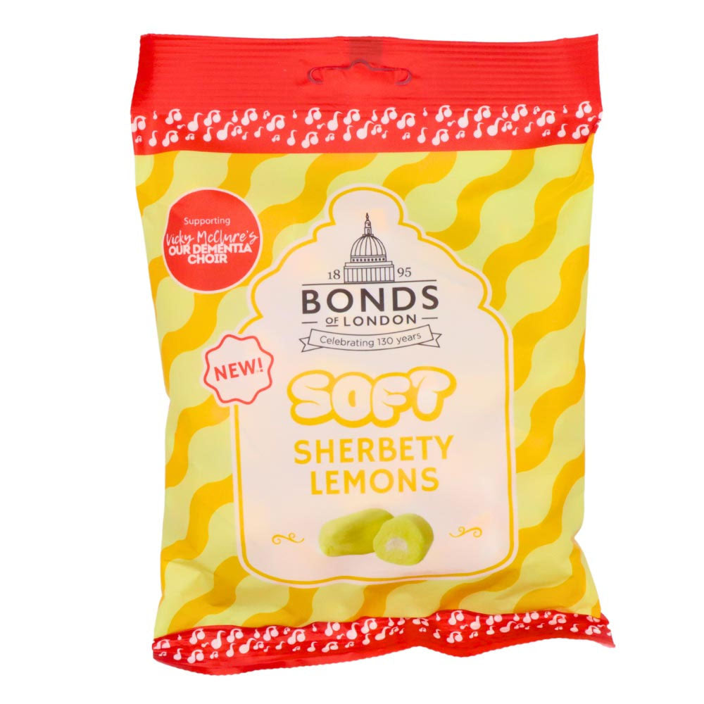 Bonds Soft Sherbety Lemons Bag 120g