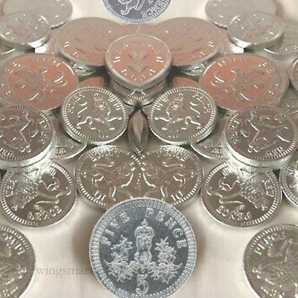 Bonds Net Of White Chocolate Silver Coins 60g (Pack of 64)