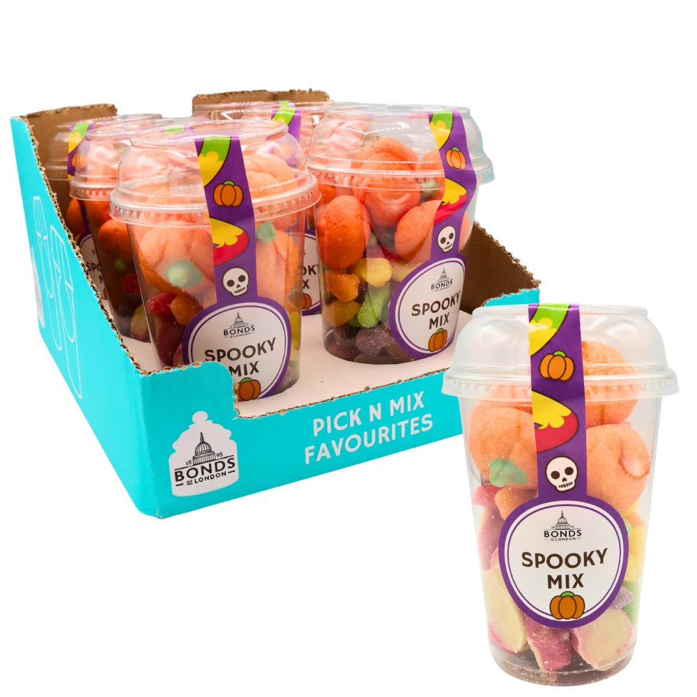 Bonds Spooky Mix Candy Cups 240g – Fun Halloween Treats (6 Pack)