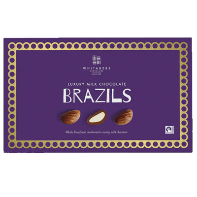 Whitakers Milk Chocolate Brazils Gift Box 150g (3 Boxes)
