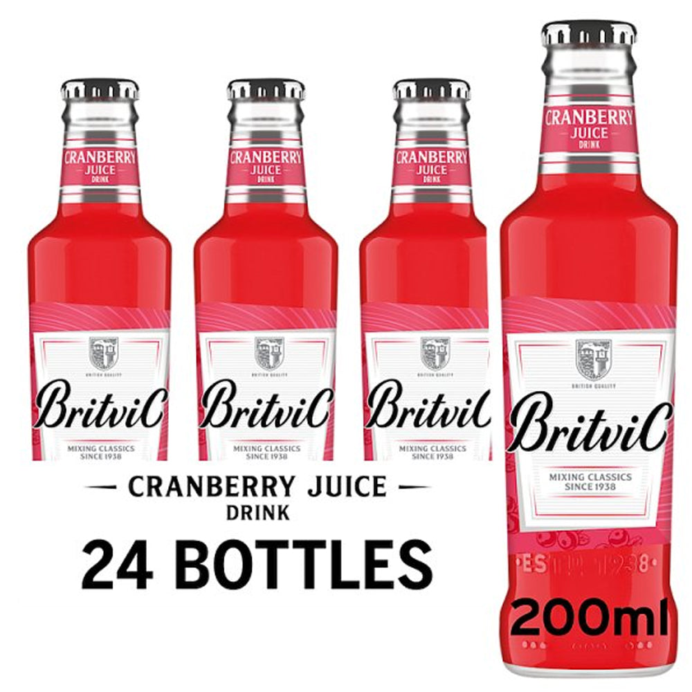 Britvic Cranberry Juice Drink Bottle 200ml – Case of 24