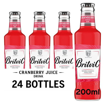 Britvic Cranberry Juice Drink Bottle 200ml – Case of 24
