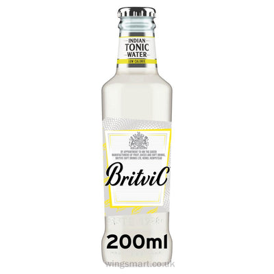 Britvic Indian Tonic Water Low Calorie Bottles 200ml (Case of 24)