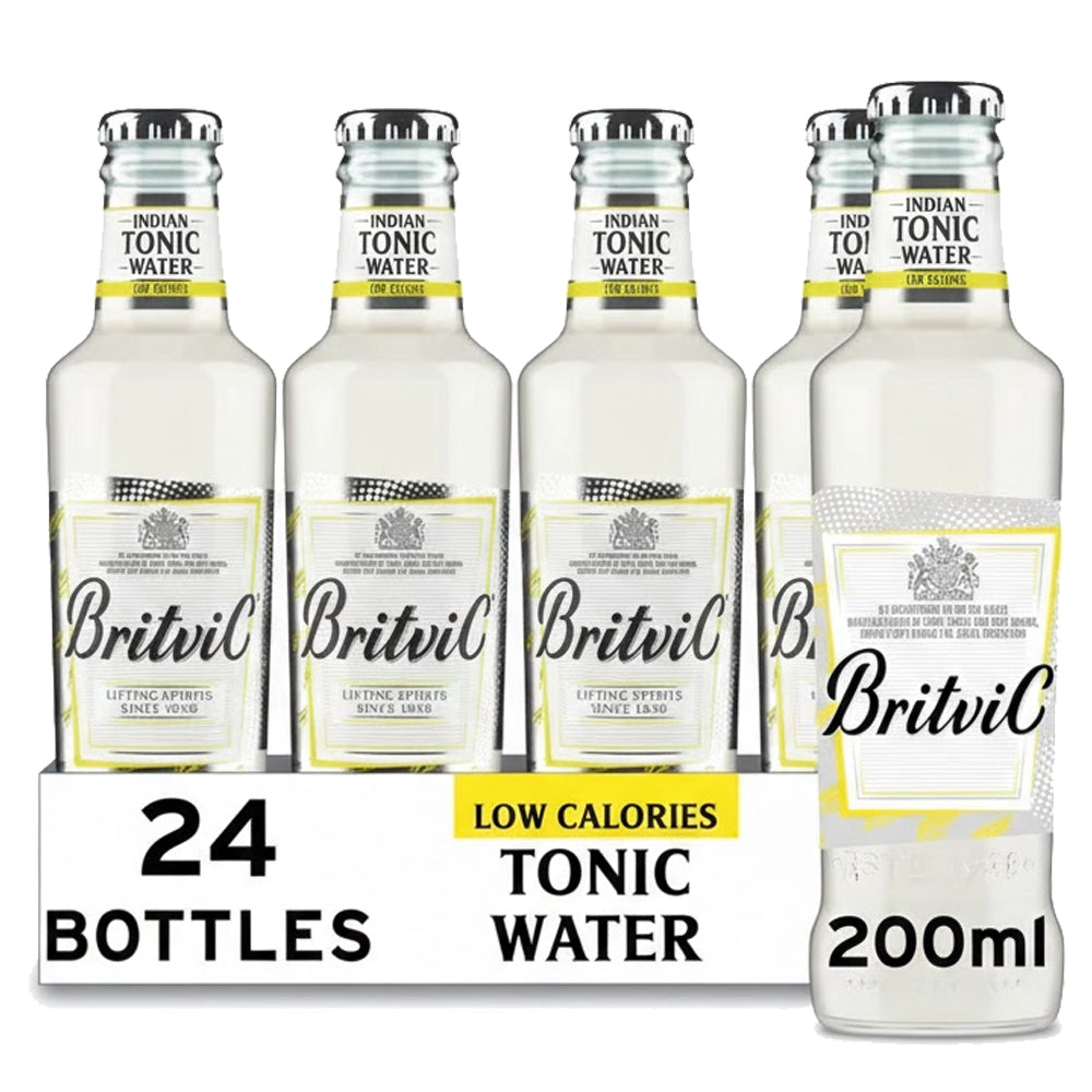 Britvic Indian Tonic Water Low Calorie Bottle 200ml – Case of 24