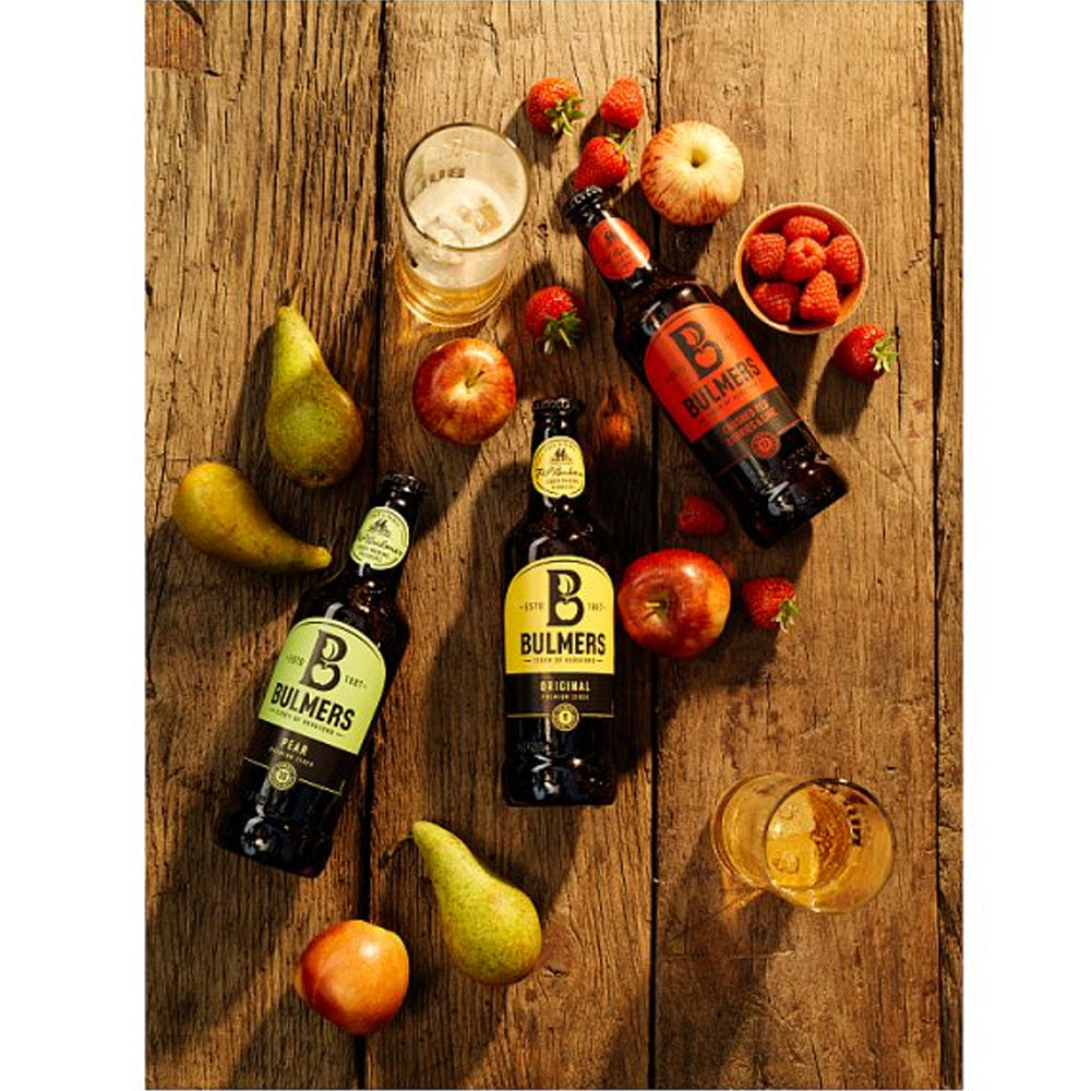 Bulmers Crushed Red Berries & Lime Cider Bottle 4% ABV 500ml (Case of 12)