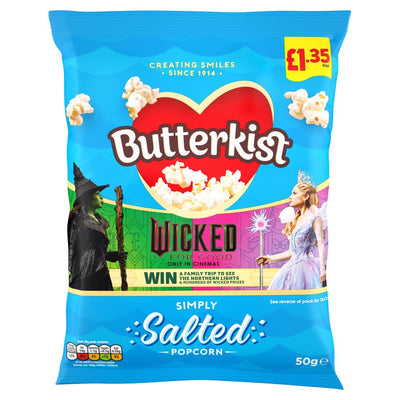 Butterkist Simply Salted Popcorn 50g PMP (Box of 15)