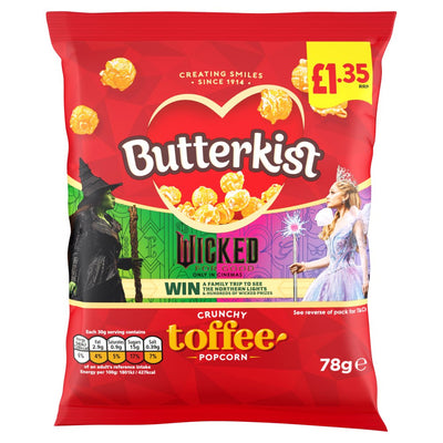 Butterkist Crunchy Toffee Popcorn 78g PMP (Box of 15)