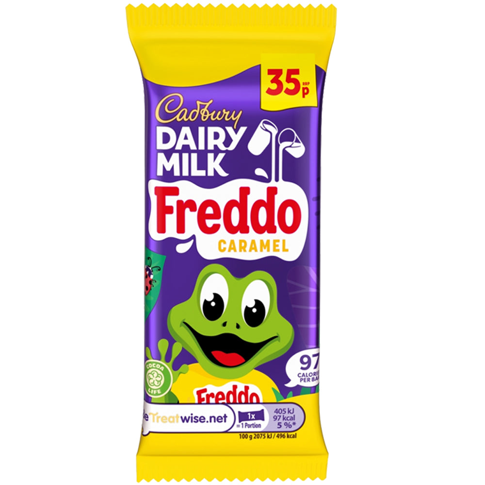Cadbury Dairy Milk Freddo Caramel Chocolate Bar 19.5g PMP (Box of 60)