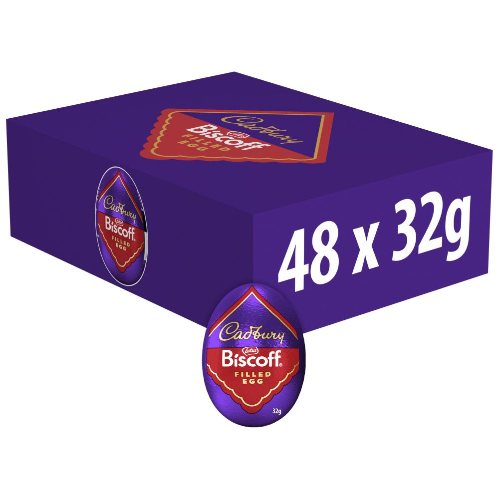 Cadbury Biscoff Chocolate Egg 32g – Pack of 48