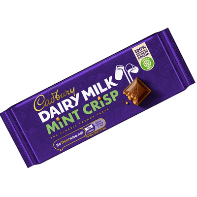 Cadbury Dairy Milk Mint Crisp Chocolate Bar 54g (Irish)