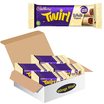 Cadbury Twirl White Dipped Limited Edition Chocolate Bar 43g