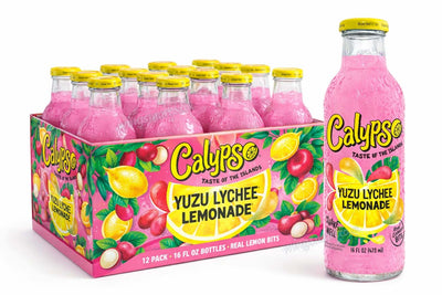 Calypso Yuzu Lychee Lemonade 473ml (Case of 12 Bottles)