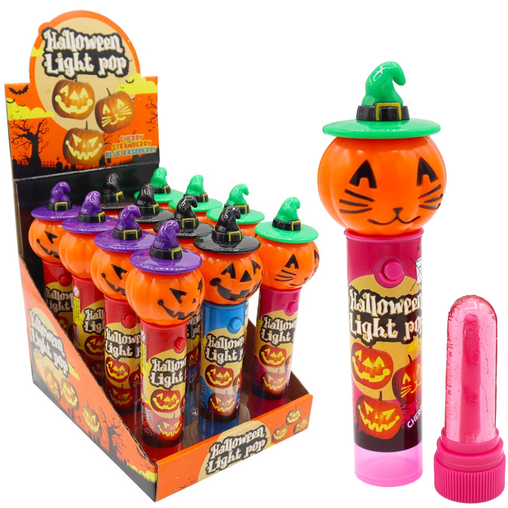 Candy Realms Halloween Pumpkin Light Pop 11g (Box of 12)
