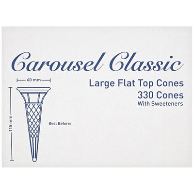 Carousel Classic 330 Large Flat Top Cones