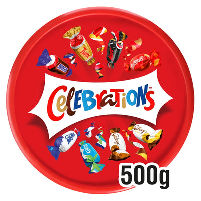 Celebrations Milk Chocolate & Biscuit Bars Sharing Tub 500g