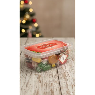 Christmas Mixed Boiled Sweets Gift Box - 750g Festive Retro Candy Collection