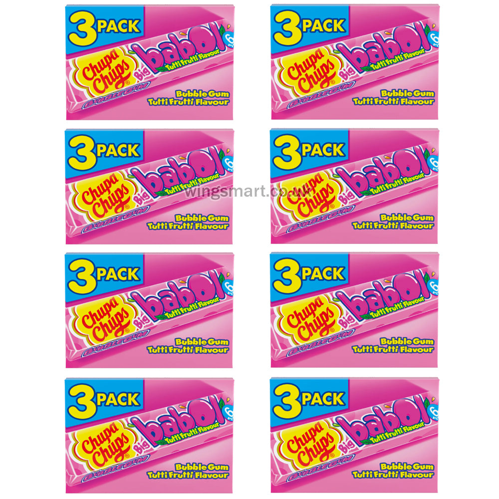 Chupa Chups Big Babol Tutti Frutti Flavour Soft Bubble Gum 3 Pack 82.8g