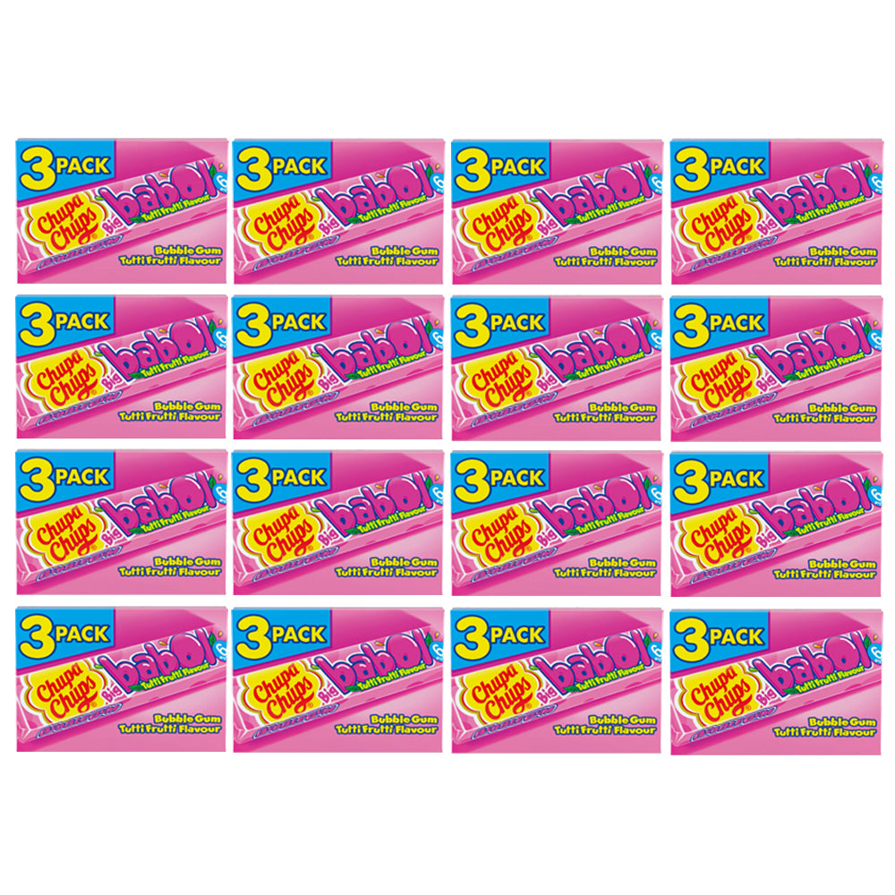 Chupa Chups Big Babol Tutti Frutti Flavour Soft Bubble Gum 3 Pack 82.8g