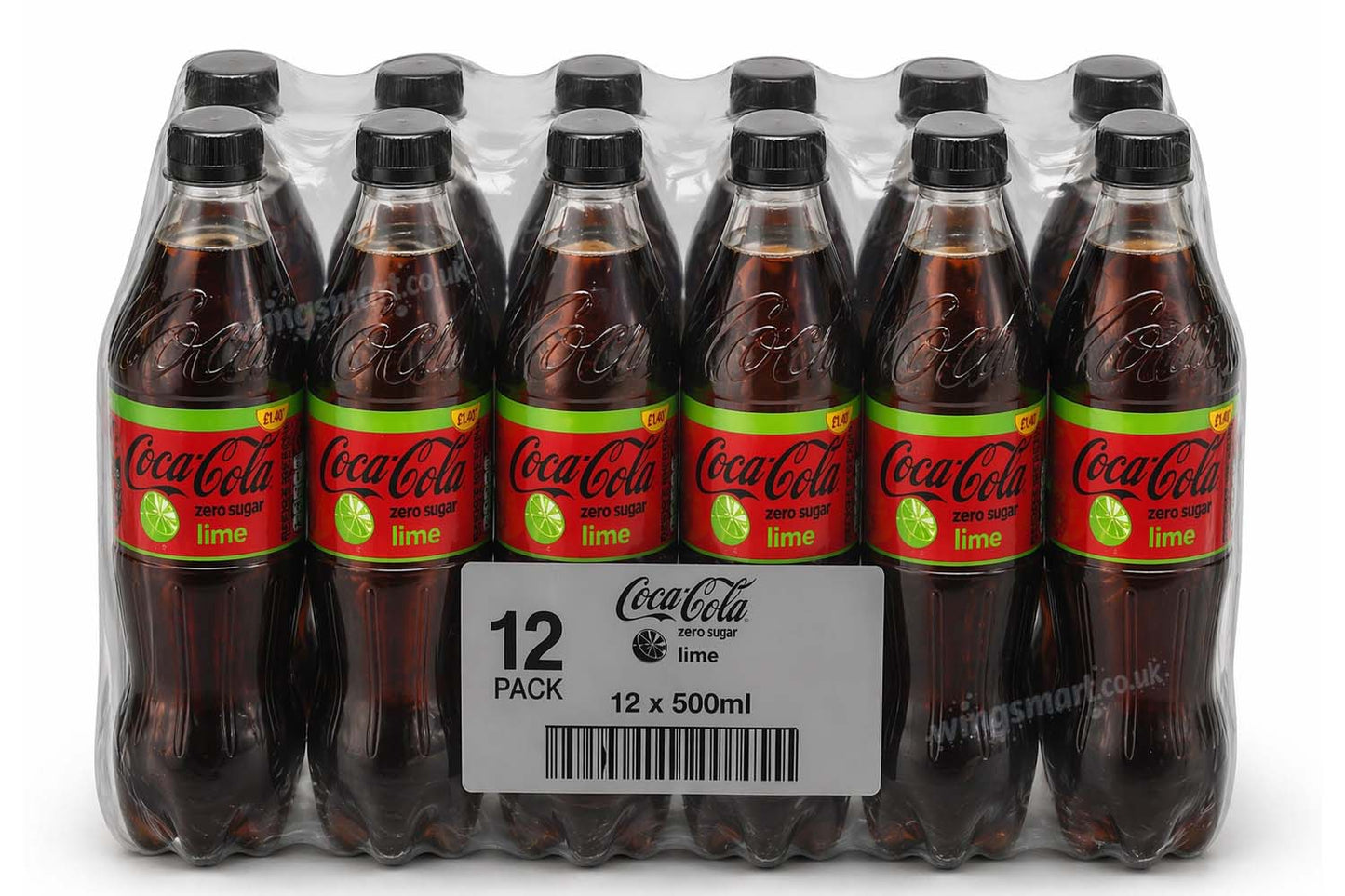 Coca-Cola Zero Sugar Lime 500ml PM £1.40 Bottle 12 Pack