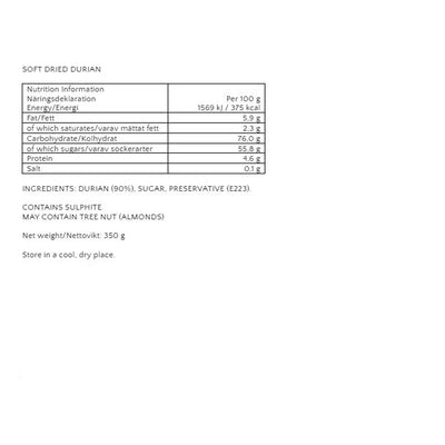 Tropical Fields Soft Dried Durian - 350g