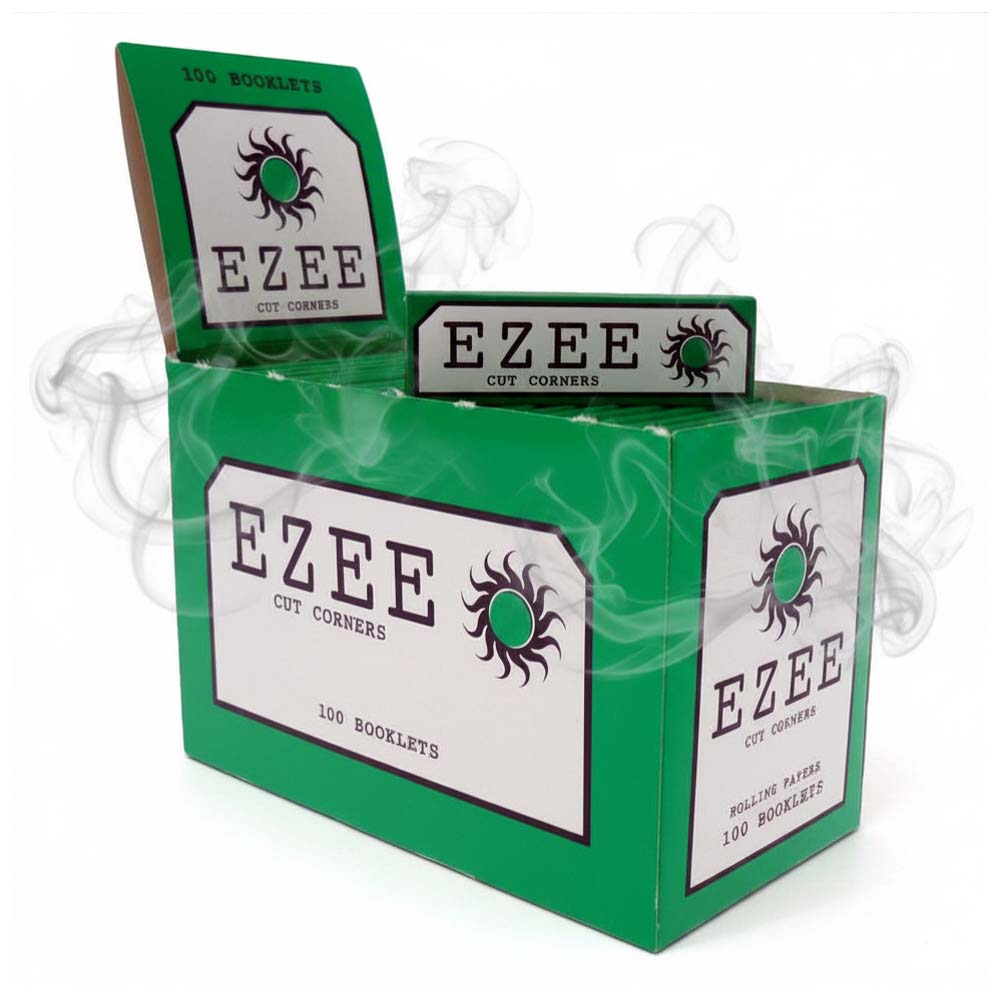 EZEE Green Regular Size Rolling Papers - 100 Pack