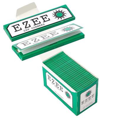 EZEE Green Regular Size Rolling Papers - 100 Pack