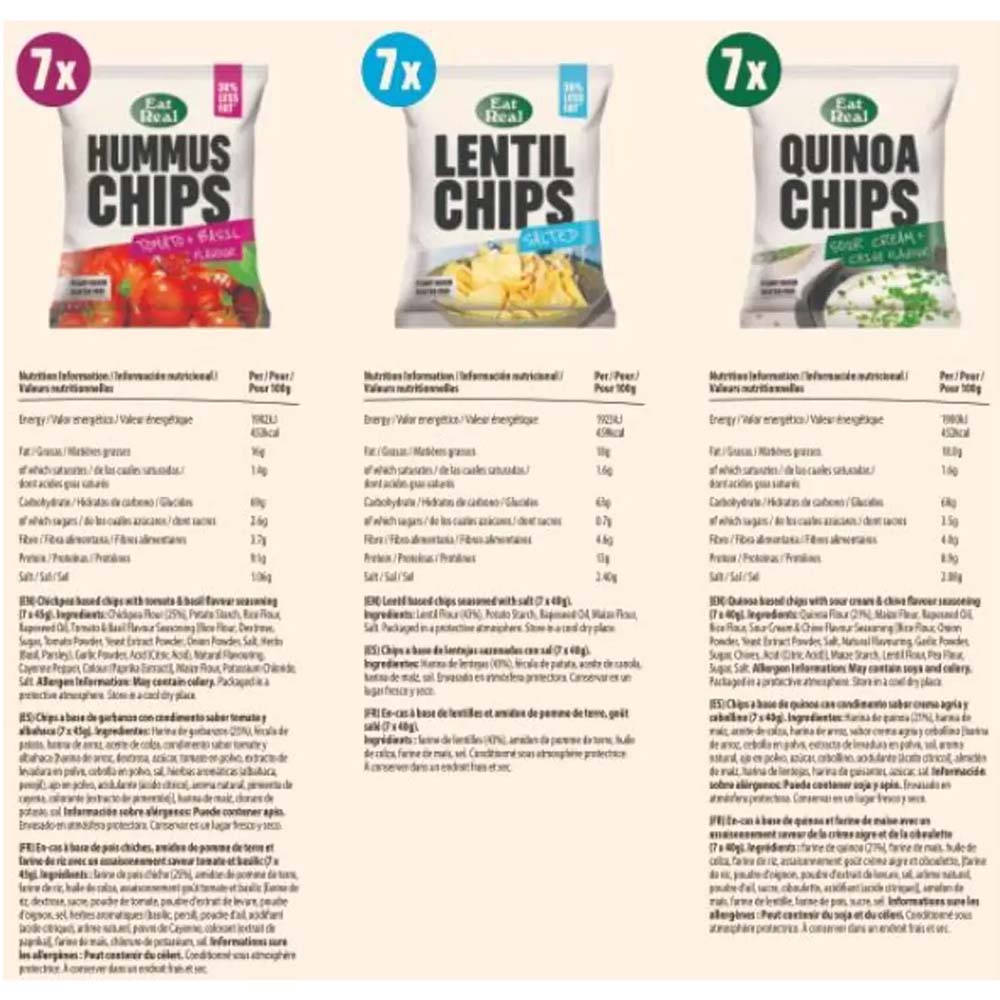 Eat Real Variety Box – 21 Pack