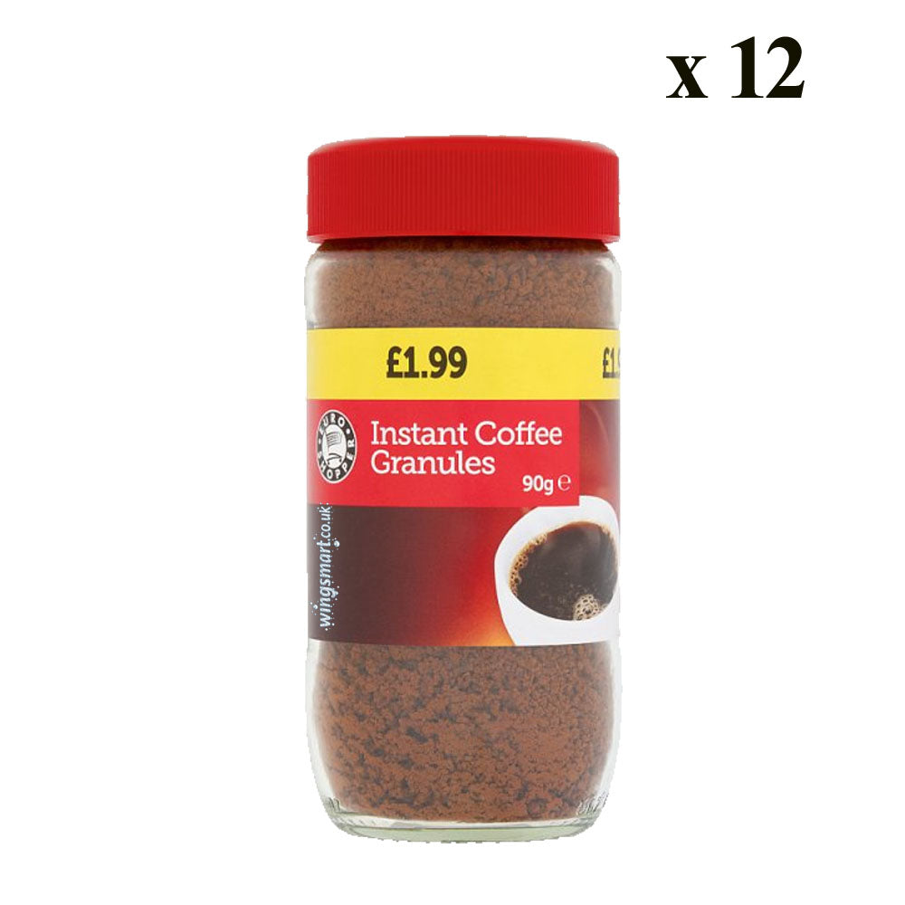 Euro Shopper Instant Coffee Granules 90g