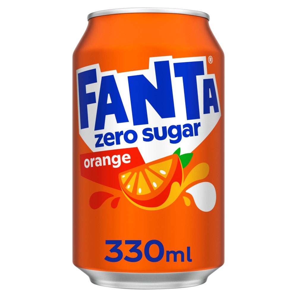 Fanta Orange Zero Cans 24 x 330ml